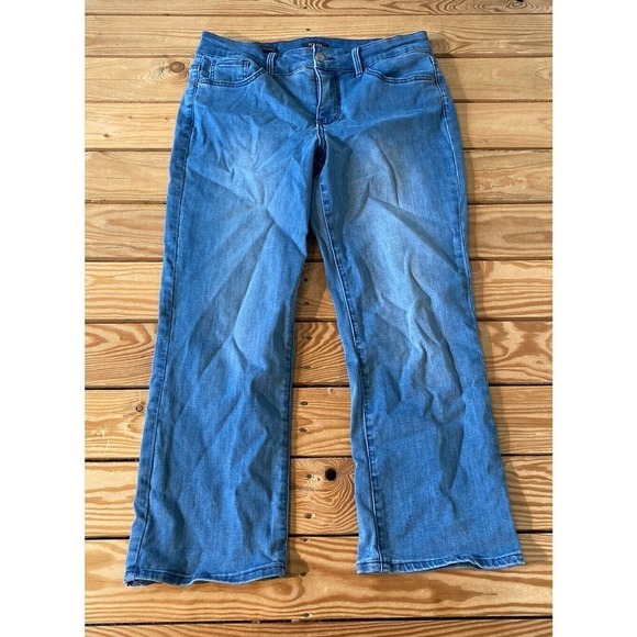 NYDJ Denim - NEW NYDJ Crop Straight Leg Jeans Size 8 Women’s Blue